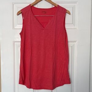 Eddie Bauer Coral V-Neck Tank Top